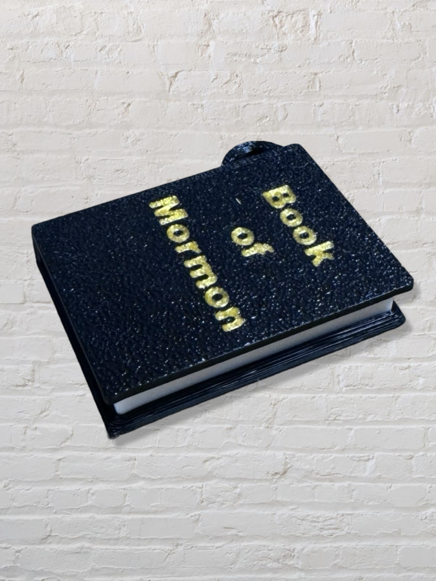 Book of Mormon 3d printed keychain