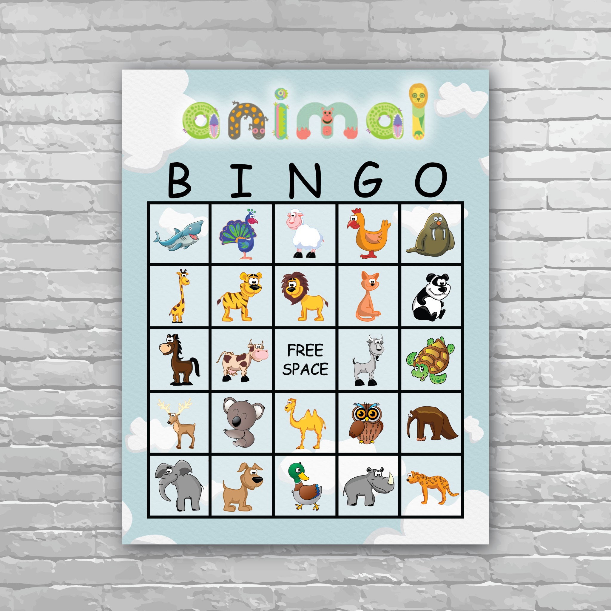 Animal Bingo