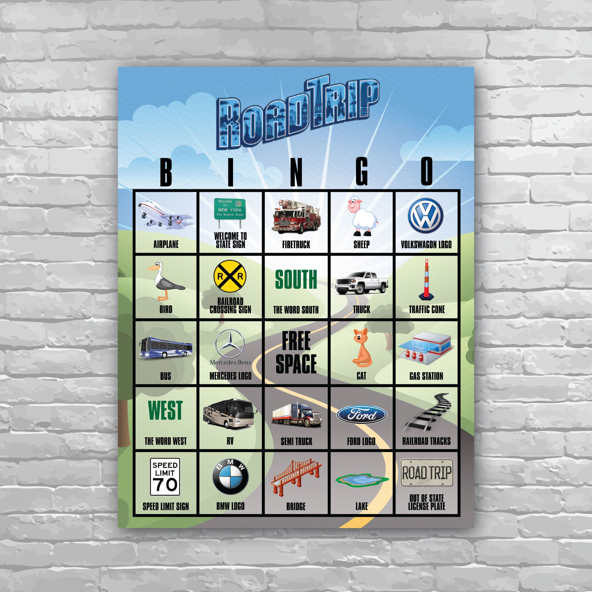 Road Trip Bingo