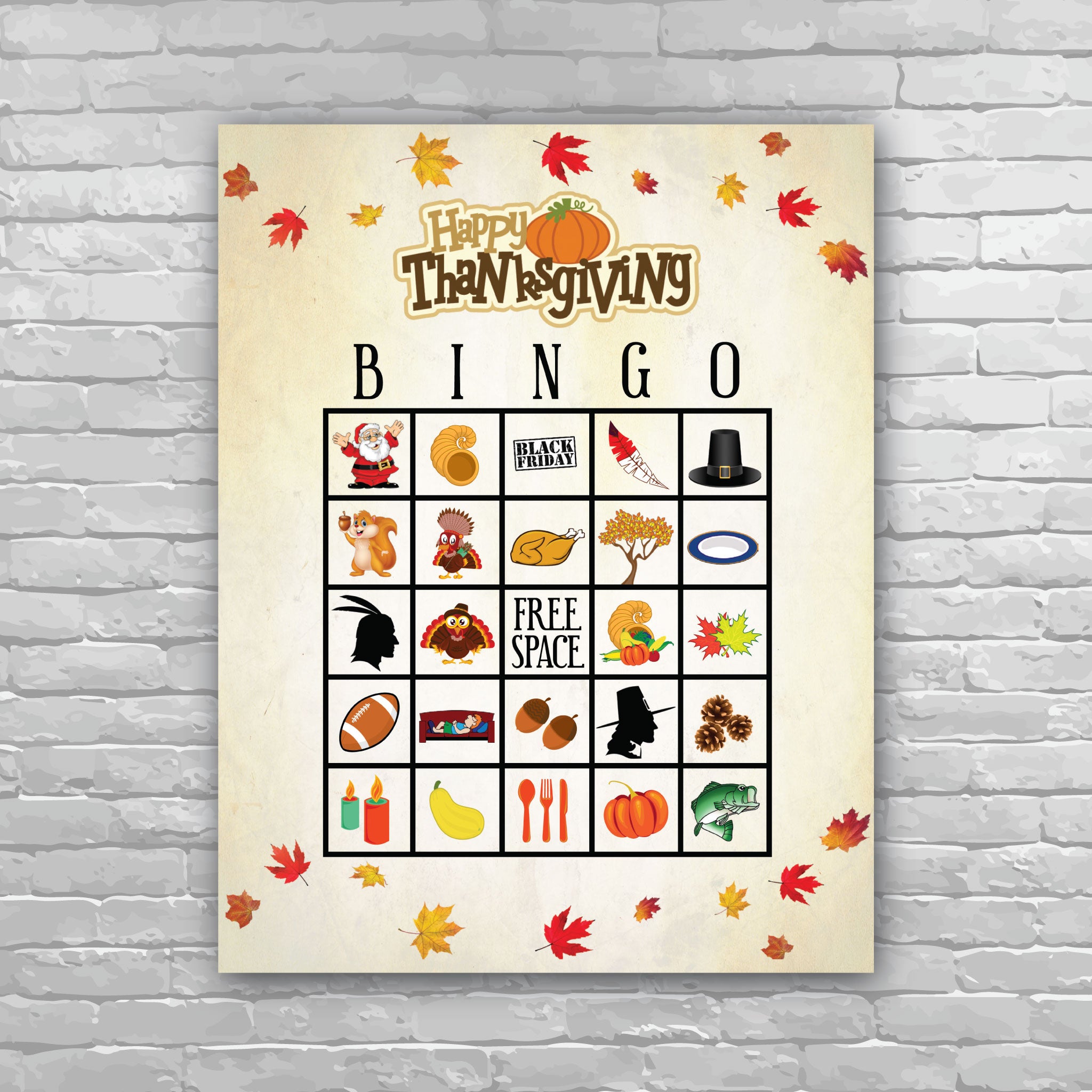 Thanksgiving Bingo