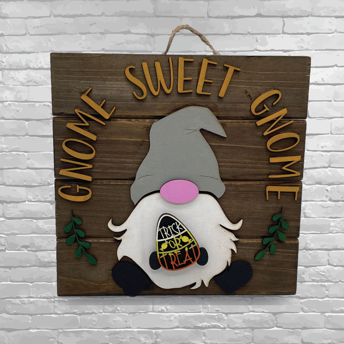 Gnome Sweet Gnome Wall Hanging