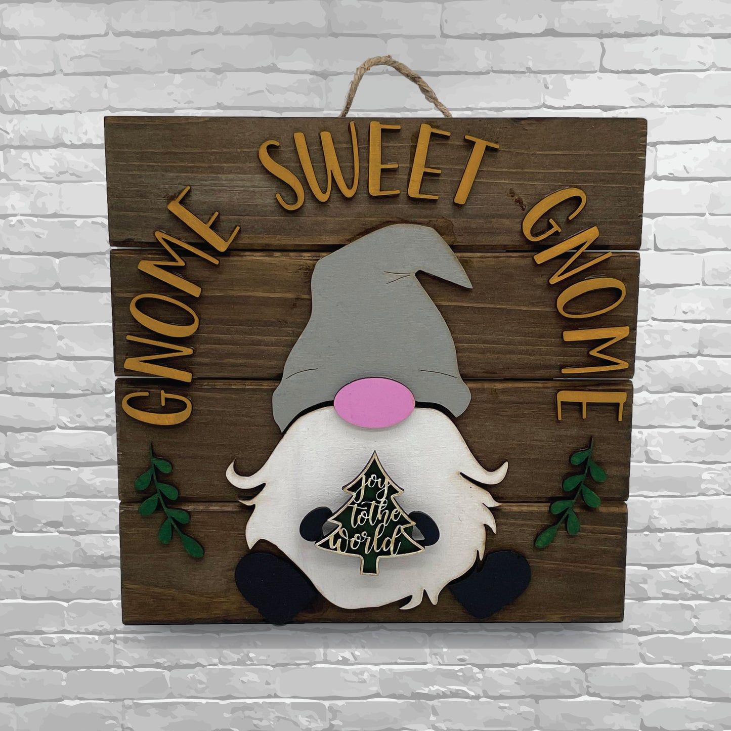 Gnome Sweet Gnome Wall Hanging
