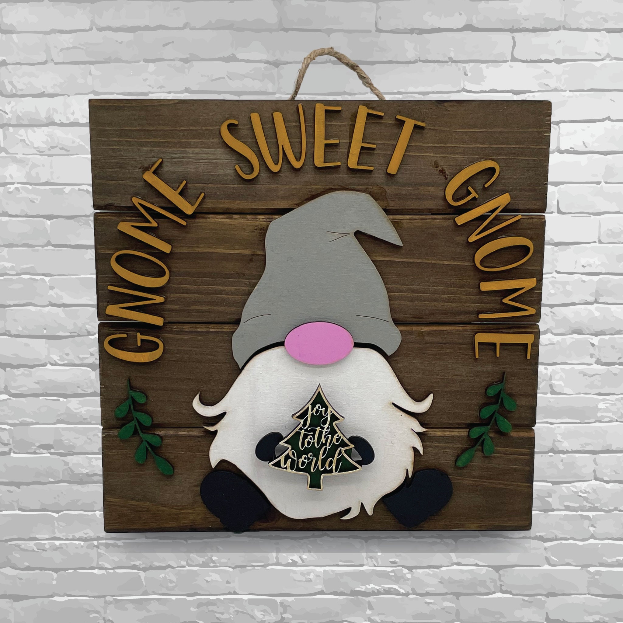 Gnome Sweet Gnome Wall Hanging