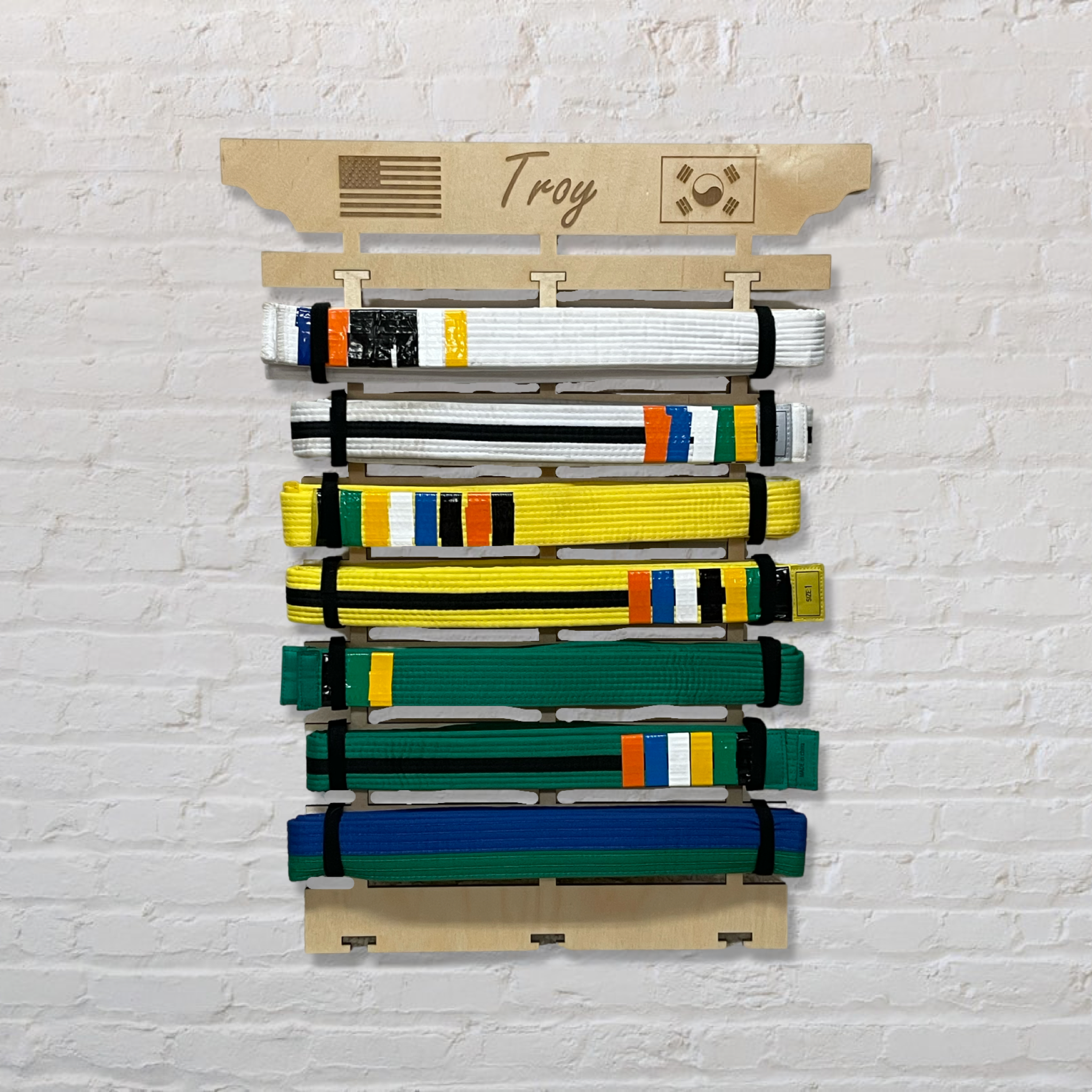 Modular Martial Arts Belt Holder
