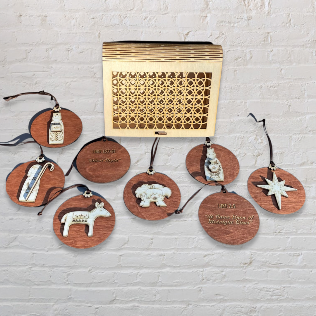 Nativity 12 Days Countdown Ornaments