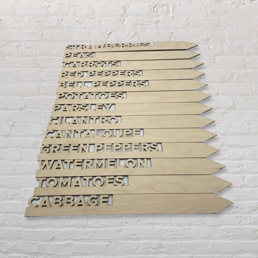Acrylic Garden Plant Name Stakes (Choose 12)