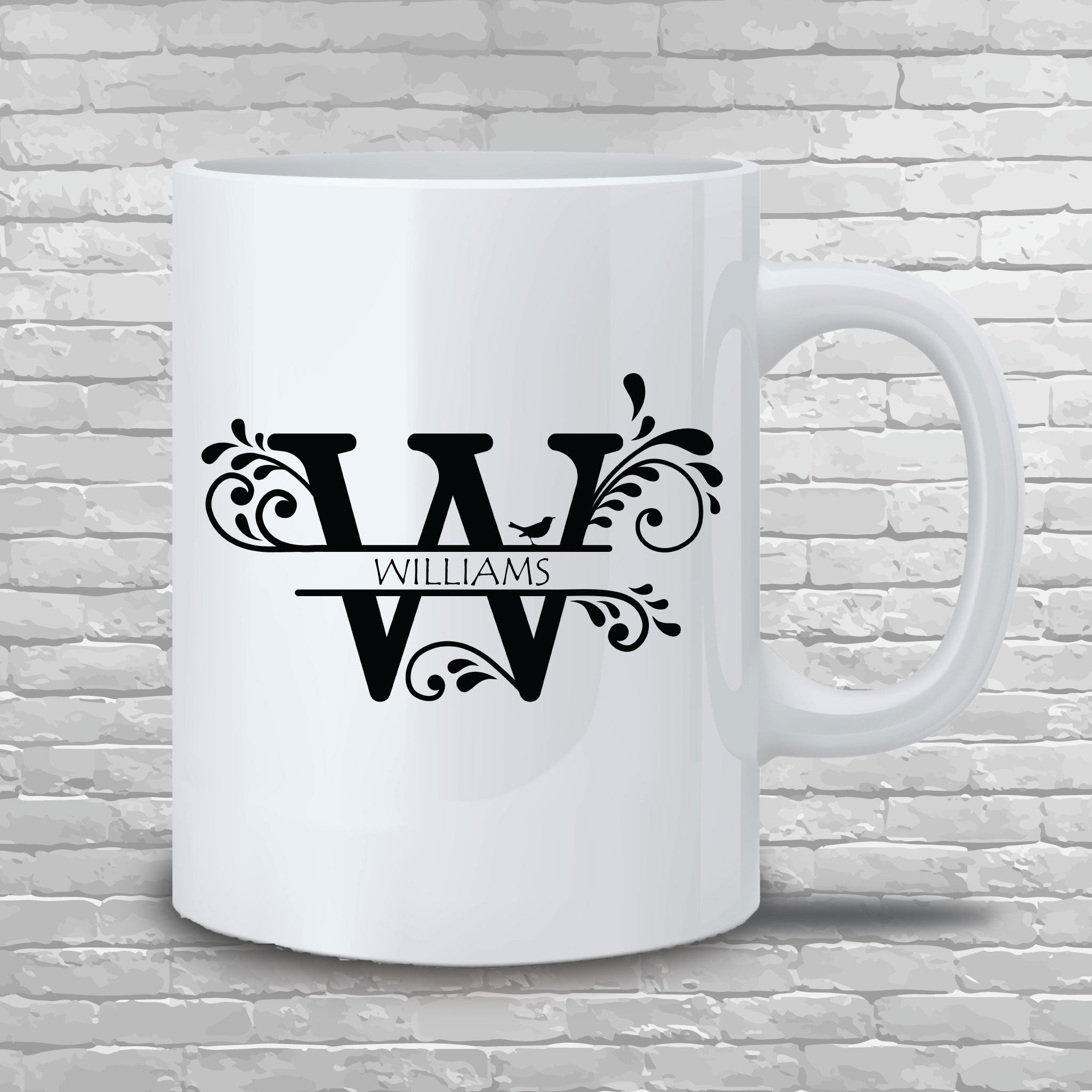 Personalized Monogram Mug 15 oz