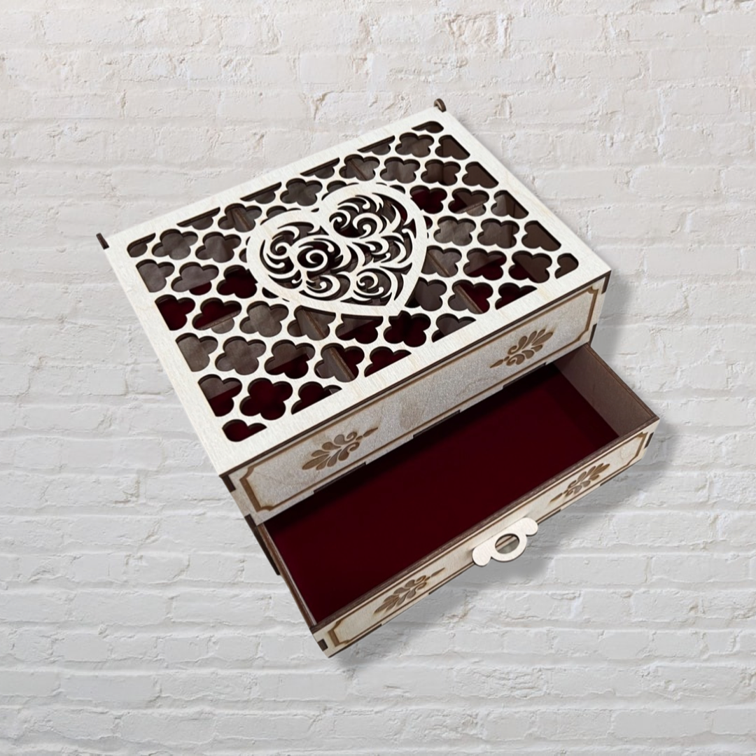 Jewelry Box with a drawer