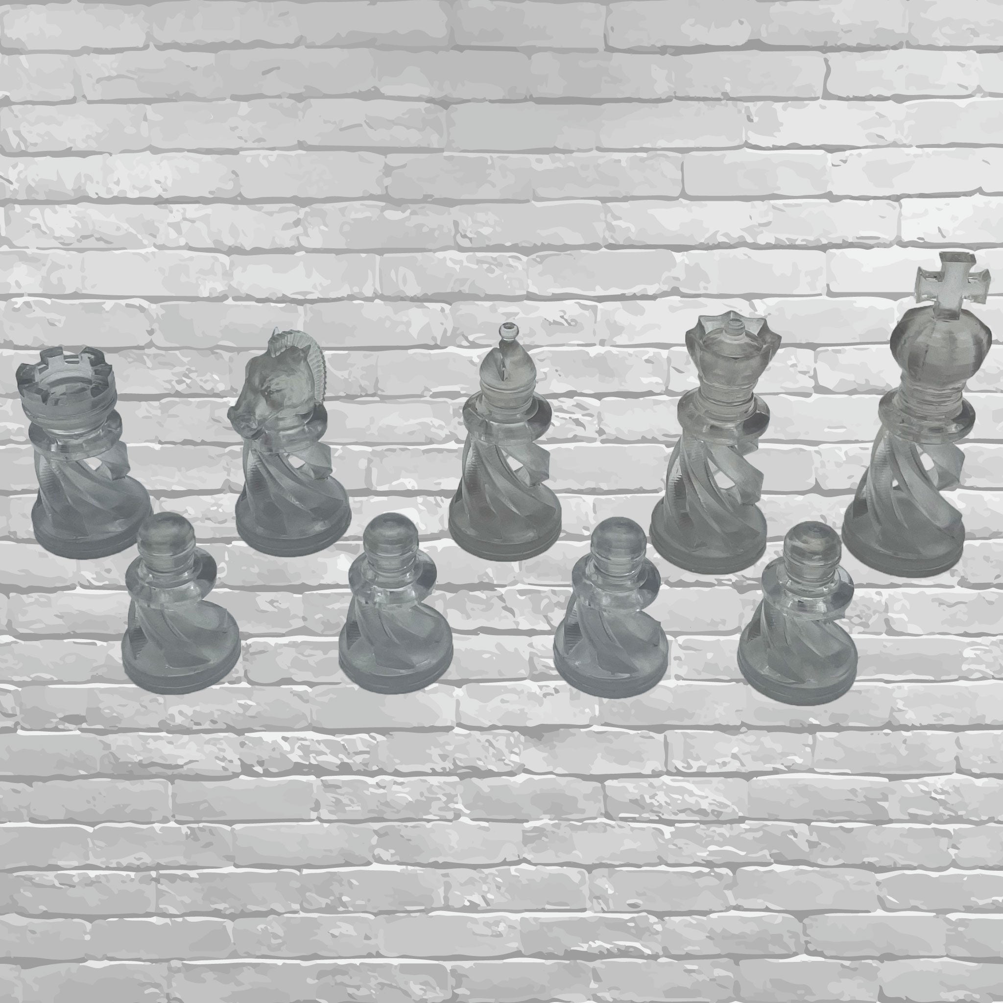 Spiral 3D Printed Chess Set