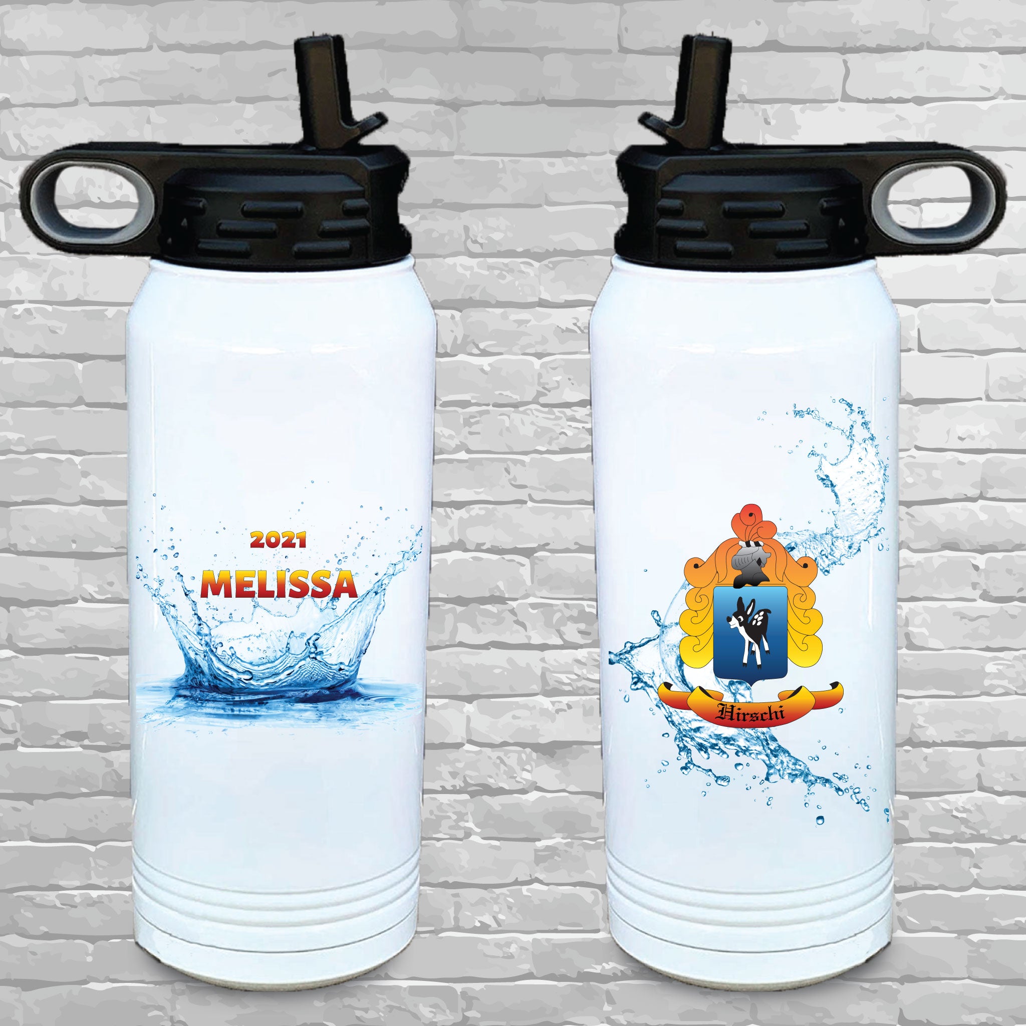 Personalized Water Bottle 32 oz