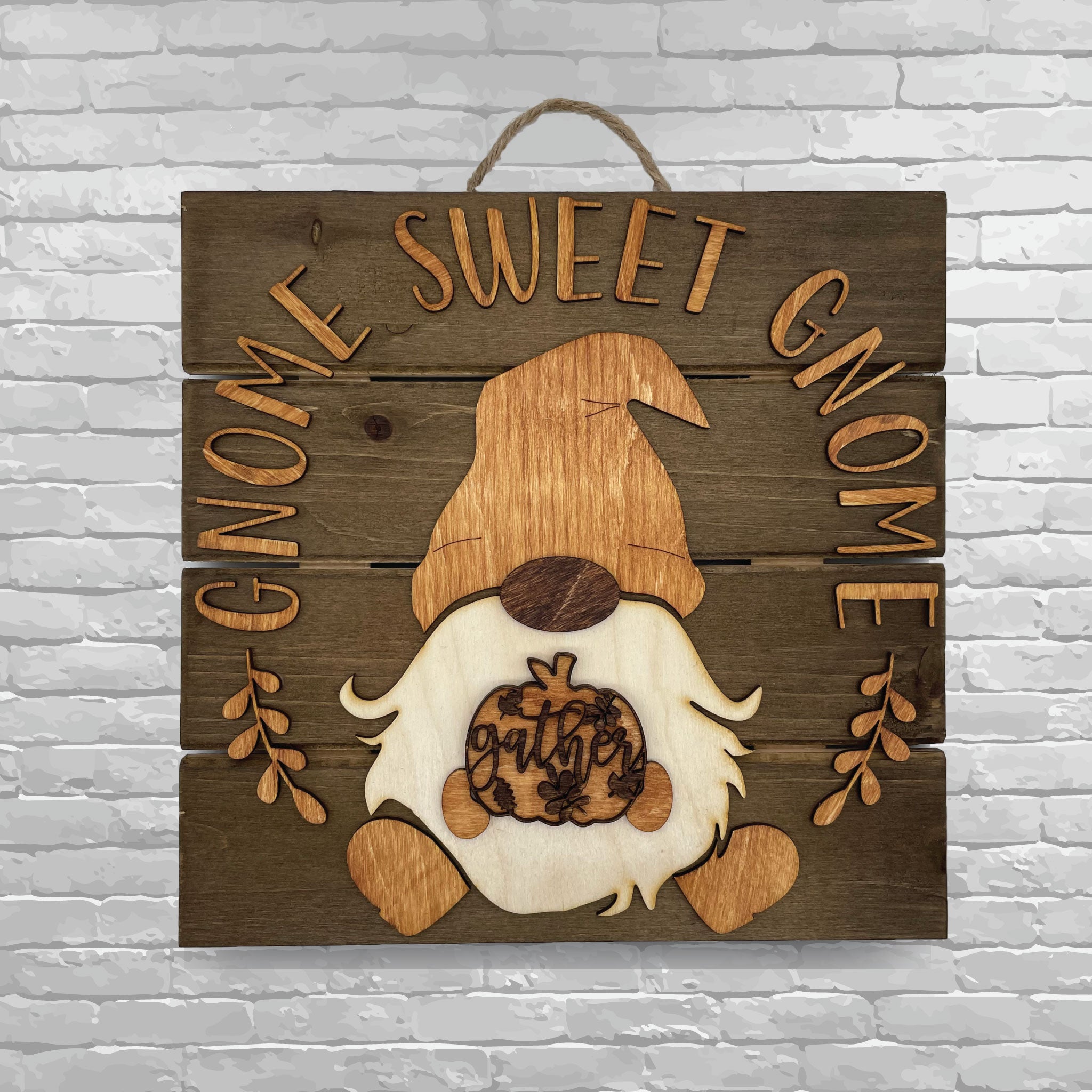Gnome Sweet Gnome Wall Hanging