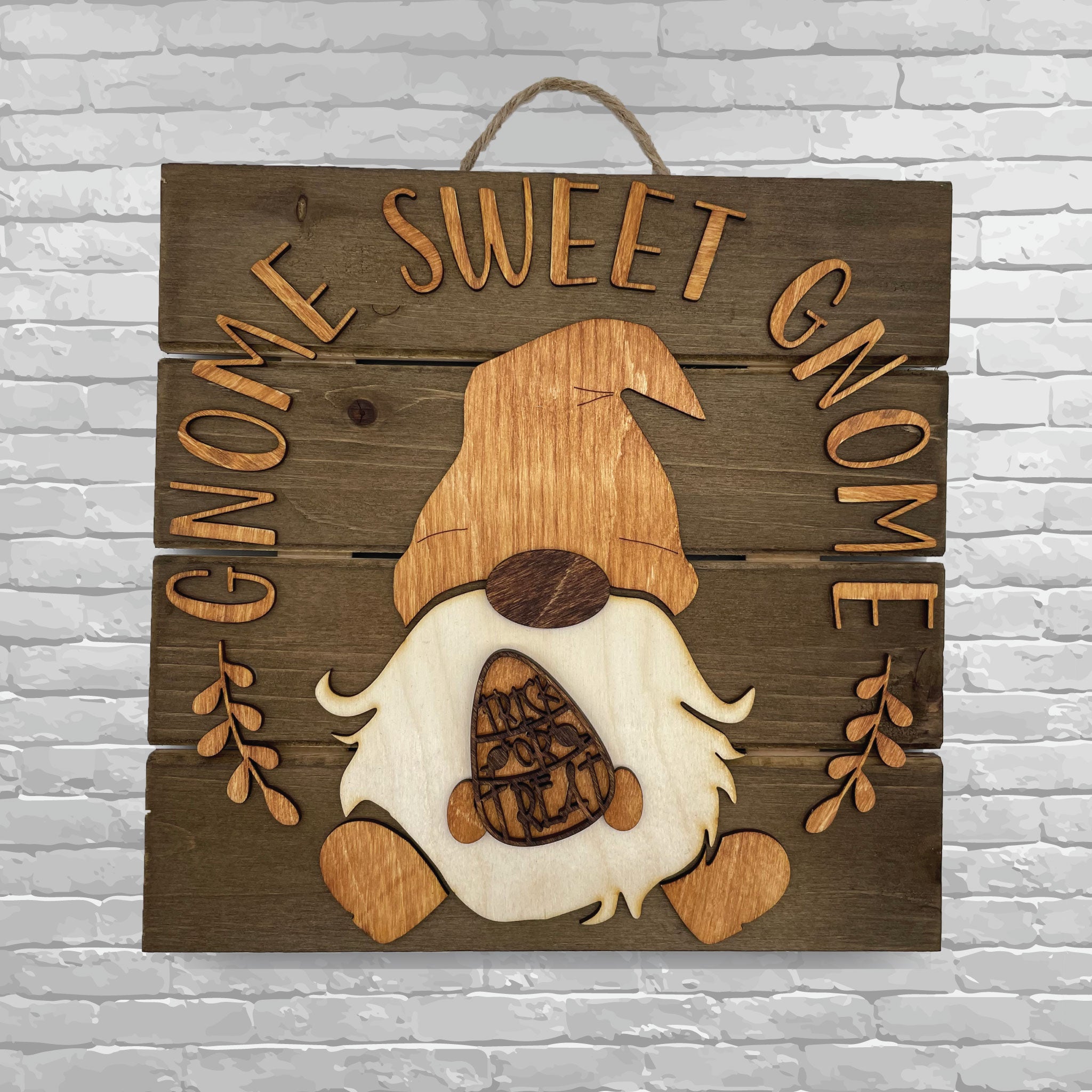 Gnome Sweet Gnome Wall Hanging