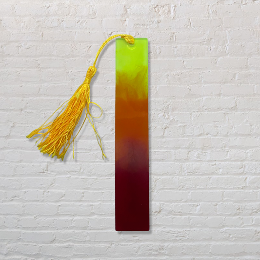 By The Kids -- Resin Bookmark - Fire