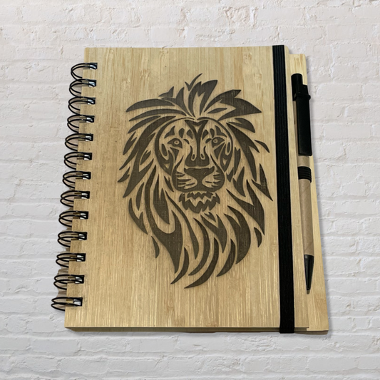 Wood Cover Notebook with Pen