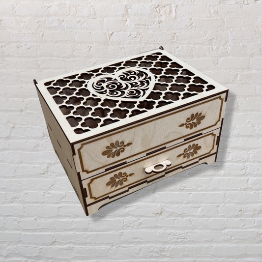Jewelry Box with a drawer