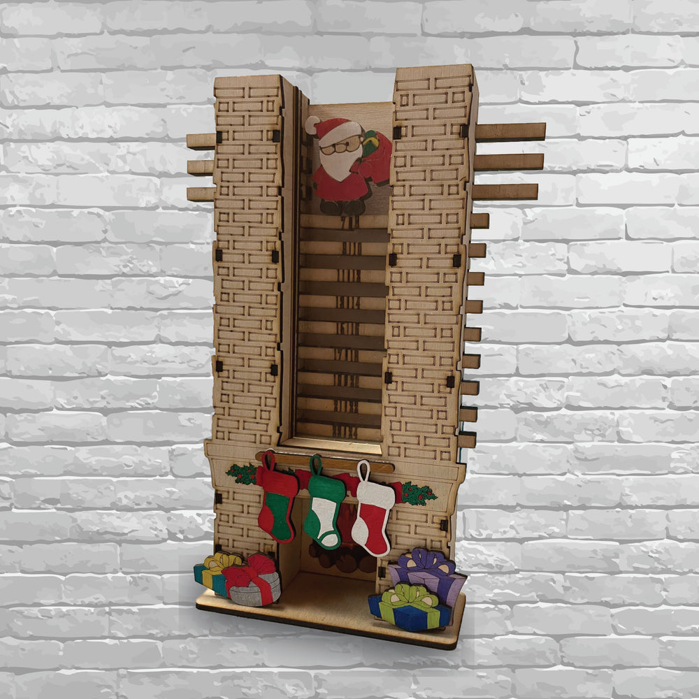 Santa in the chimney Advent Calendar