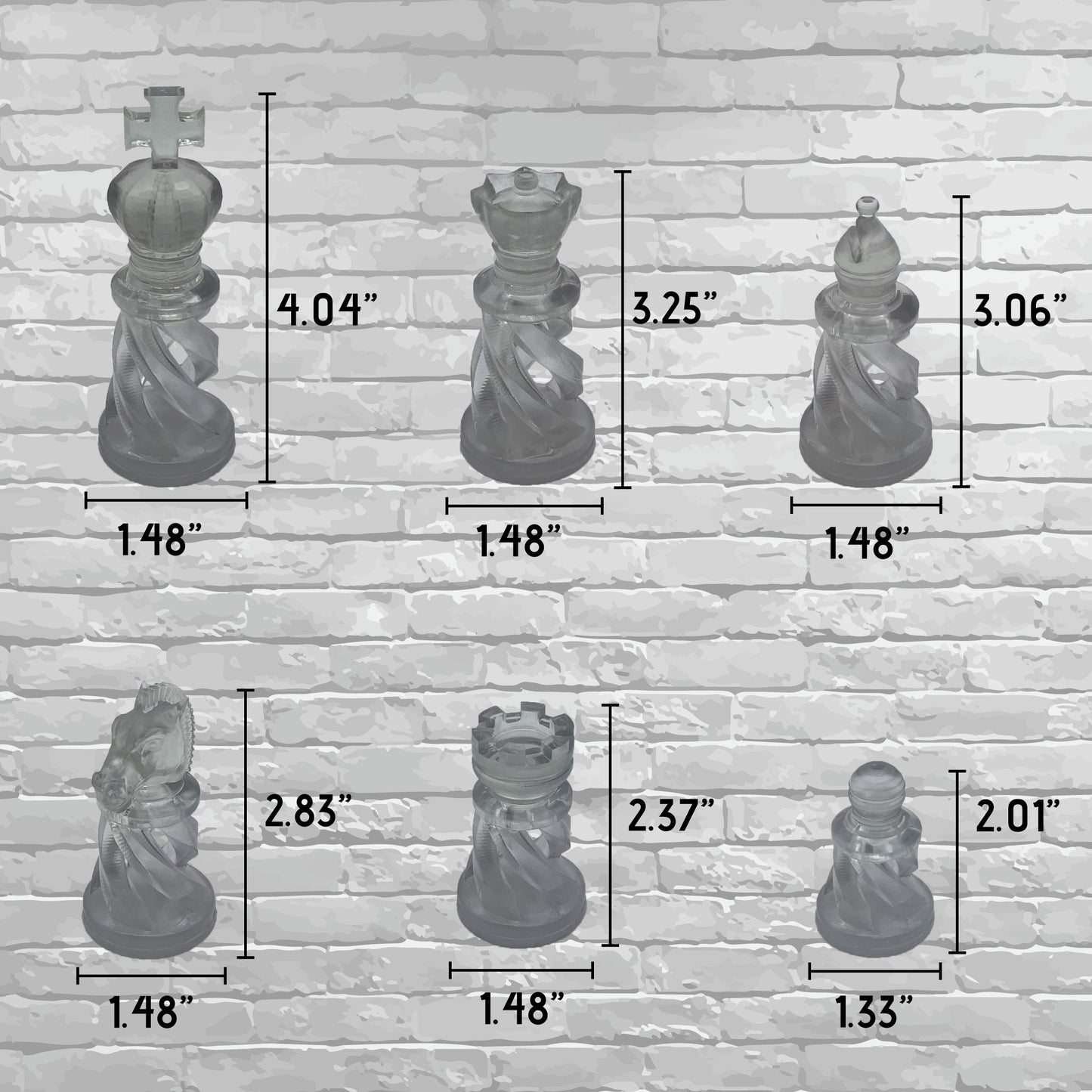 Spiral 3D Printed Chess Set